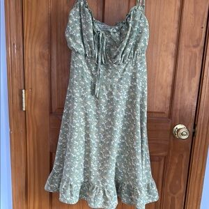 Floral Green Sundress